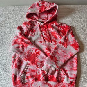 Balance Athletica (Now Vitality) Maker Hood in Tie-Dye Blood Orange